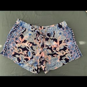 Lilly Pulitzer Katia Shorts- Bright Navy Amore (M)